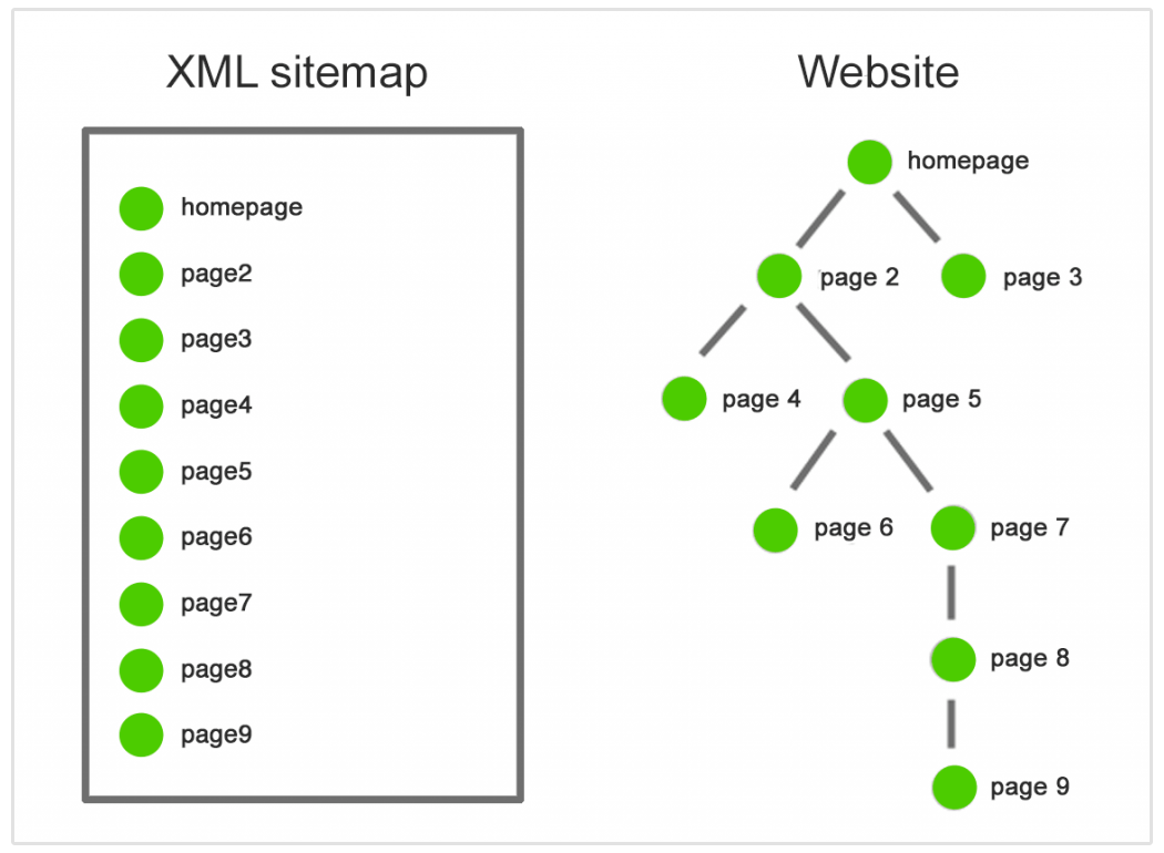 structure du site web